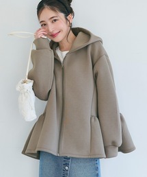 coca(coca) | ダンボールニット サイドフレアフードパーカー(パーカー)