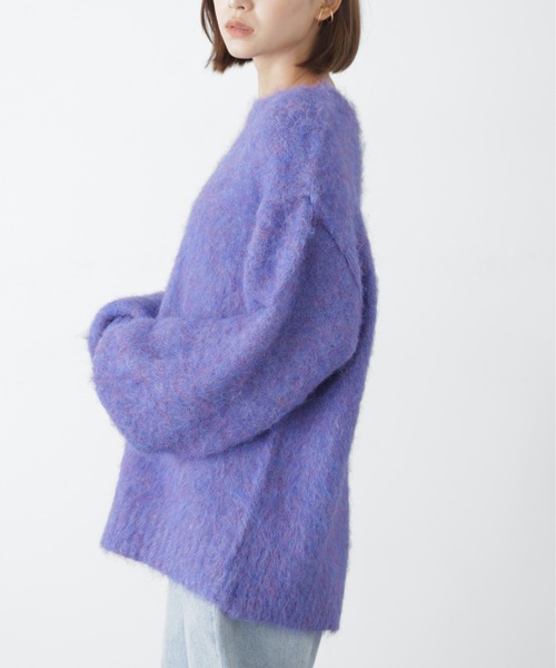 FREE'S MART（フリーズマート）の「◆［ＷＥＢ限定カラー］ウール混シャギークルーニット（ニット/セーター・レディース・イエロー/ブルー/オレンジ/チャコール・FREE）」の14枚目の写真