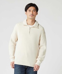 PLUS ONE | 【PLUS ONE】【BENRY】畦編みハーフジップニット(ニット/セーター)