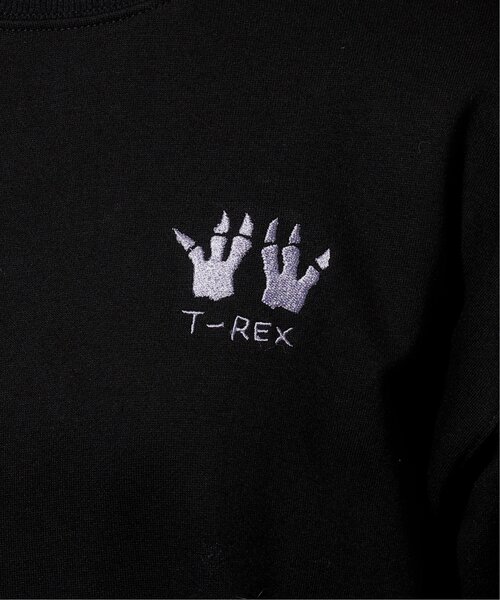 DOUBLE NAME（ダブルネーム）の「恐竜図鑑BACK刺しゅう裏毛プルオーバー/ユニセックス可（Tシャツ/カットソー・レディース・ブラック/オートミール/マスタード・FREE）」の19枚目の写真