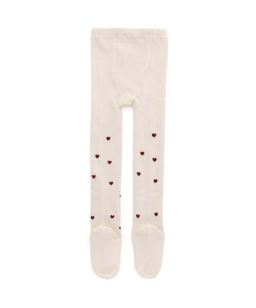 apres les cours(アプレレクール)の「花柄・ハート柄タイツ(タイツ/ストッキング・キッズ・ブラウン/アイボリー/ネイビー・90/110/100/120/140)」の13枚目の写真