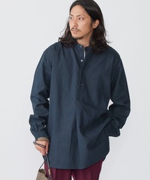 【ZOZO限定】SHIPS.me: バンドカラーグランパシャツ