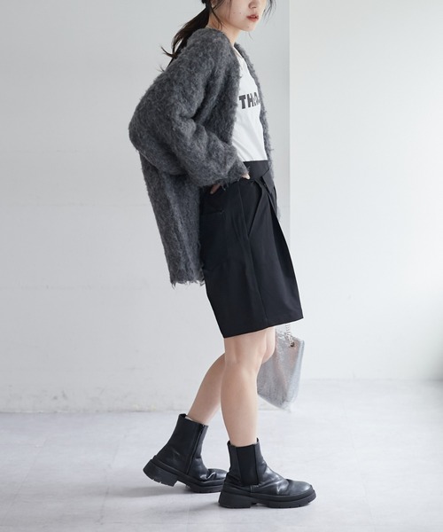 CIAOPANIC TYPY(チャオパニックティピー)の「【willow】ウエストデザインショートパンツ(その他パンツ・レディース・グレー/ブラック・ONE SIZE)」の11枚目の写真