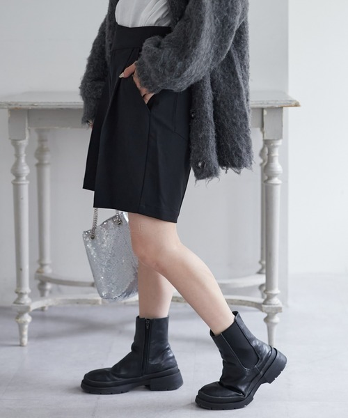 CIAOPANIC TYPY(チャオパニックティピー)の「【willow】ウエストデザインショートパンツ(その他パンツ・レディース・グレー/ブラック・ONE SIZE)」の6枚目の写真