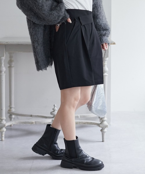 CIAOPANIC TYPY(チャオパニックティピー)の「【willow】ウエストデザインショートパンツ(その他パンツ・レディース・グレー/ブラック・ONE SIZE)」の7枚目の写真