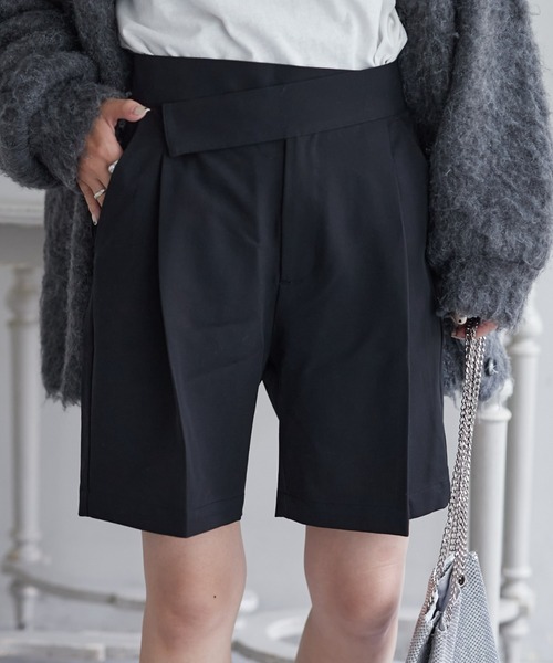 CIAOPANIC TYPY(チャオパニックティピー)の「【willow】ウエストデザインショートパンツ(その他パンツ・レディース・グレー/ブラック・ONE SIZE)」の3枚目の写真