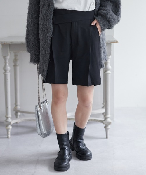 CIAOPANIC TYPY(チャオパニックティピー)の「【willow】ウエストデザインショートパンツ(その他パンツ・レディース・グレー/ブラック・ONE SIZE)」の5枚目の写真