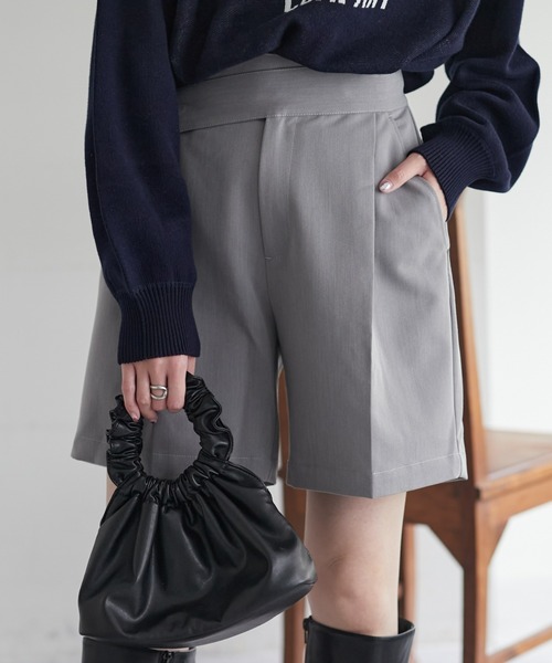 CIAOPANIC TYPY(チャオパニックティピー)の「【willow】ウエストデザインショートパンツ(その他パンツ・レディース・グレー/ブラック・ONE SIZE)」の13枚目の写真