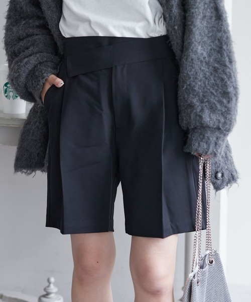 CIAOPANIC TYPY(チャオパニックティピー)の「【willow】ウエストデザインショートパンツ(その他パンツ・レディース・グレー/ブラック・ONE SIZE)」の4枚目の写真