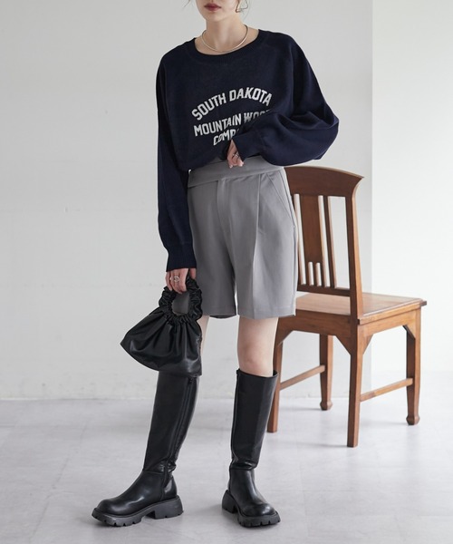 CIAOPANIC TYPY(チャオパニックティピー)の「【willow】ウエストデザインショートパンツ(その他パンツ・レディース・グレー/ブラック・ONE SIZE)」の18枚目の写真
