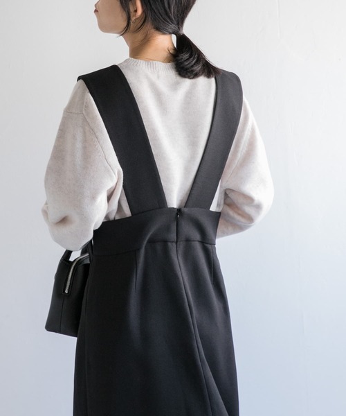 FORK&SPOON（フォークアンドスプーン）の「FORK&SPOON　ギャザースリーブニット（ニット/セーター・レディース・グレー系その他/オートミール/ブラック/ライトブルー・1）」の12枚目の写真