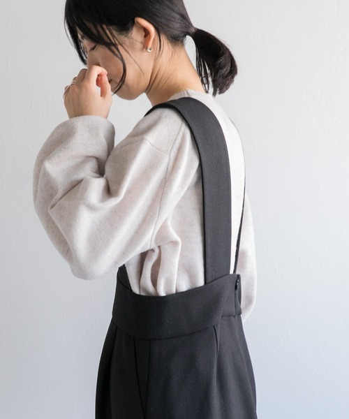 FORK&SPOON（フォークアンドスプーン）の「FORK&SPOON　ギャザースリーブニット（ニット/セーター・レディース・グレー系その他/オートミール/ブラック/ライトブルー・1）」の13枚目の写真