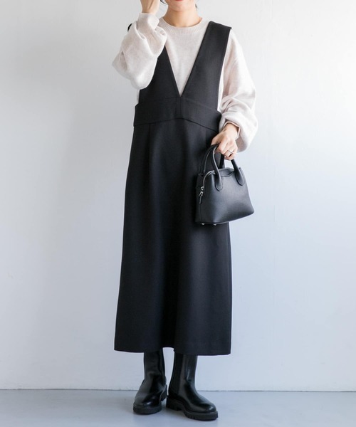 FORK&SPOON（フォークアンドスプーン）の「FORK&SPOON　ギャザースリーブニット（ニット/セーター・レディース・グレー系その他/オートミール/ブラック/ライトブルー・1）」の14枚目の写真