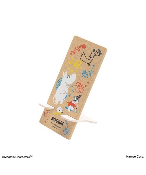 MOOMIN（ムーミン）の「ムーミン 組み立て式ウッドスタンド 各種スマートフォン対応 スマホスタンド（スマホグッズ・レディース・カラフル/ブラック×ホワイト・FREE）」の5枚目の写真