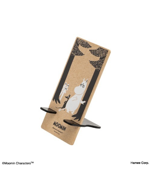 MOOMIN（ムーミン）の「ムーミン 組み立て式ウッドスタンド 各種スマートフォン対応 スマホスタンド（スマホグッズ・レディース・カラフル/ブラック×ホワイト・FREE）」の6枚目の写真