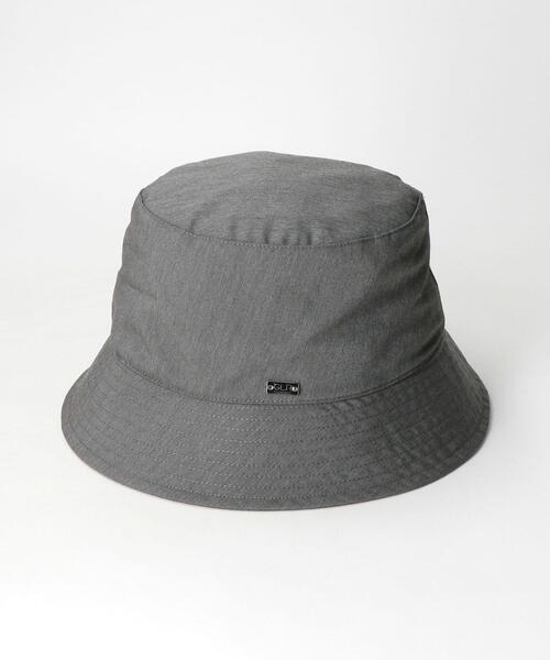 green label relaxing（グリーンレーベルリラクシング）の「GLR TR ツイル ロゴ ハット（ハット・メンズ・ブラック/グレー・FREE）」の4枚目の写真