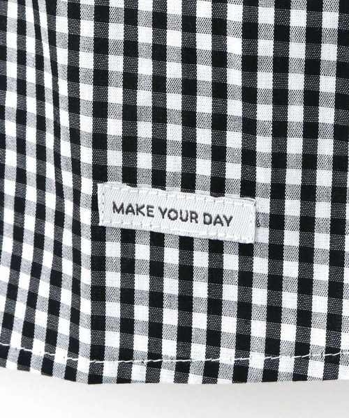 MAKE YOUR DAY（メイクユアデイ）の「スプリングフリルブラウス■80～140cm（シャツ/ブラウス・キッズ・サックスブルー/ブラック/オフホワイト・80/110/90/100/140/130/120）」の20枚目の写真