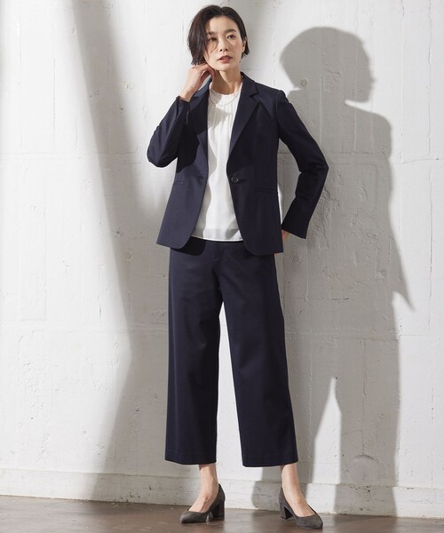 J.PRESS Ladies(J.プレス レディス)の「カチオン ストライプ カットソー(Tシャツ/カットソー・レディース・ホワイト系1/ライトグレー系1/ふじ色系1・SMALL)」の5枚目の写真
