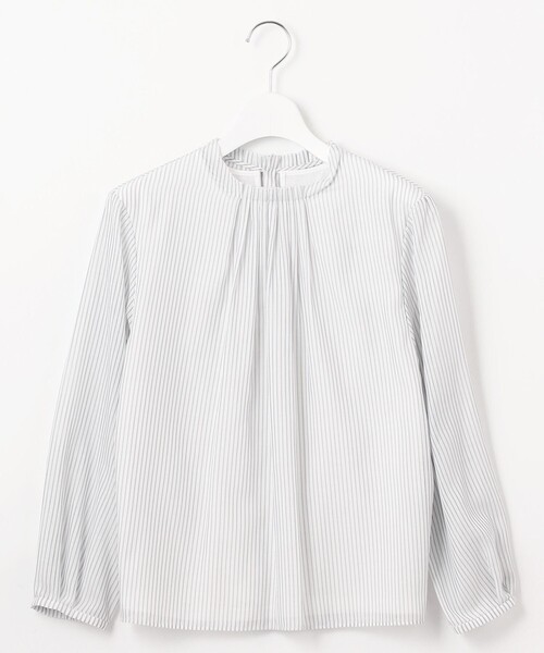 J.PRESS Ladies(J.プレス レディス)の「カチオン ストライプ カットソー(Tシャツ/カットソー・レディース・ホワイト系1/ライトグレー系1/ふじ色系1・SMALL)」の13枚目の写真