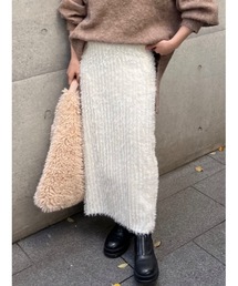 【伸縮性抜群！】feather rame skirt