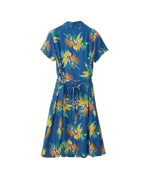 【ヒステリックグラマー】TROPIC CHANNEL柄  アロハワンピース TROPIC CHANNEL柄 アロハワンピース|HYSTERIC GLAMOUR WOMEN