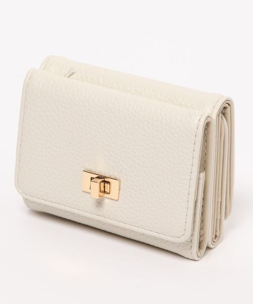 mysty woman（ミスティウーマン）の「しぼレザーミニウォレット 102545（財布・レディース・オフホワイト/シルバー・FREE）」の10枚目の写真