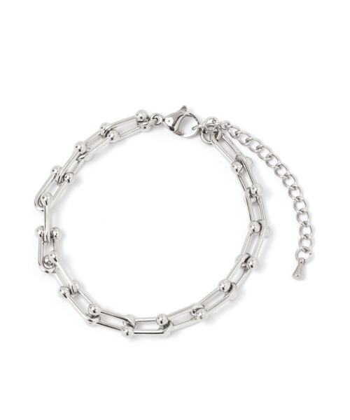 GLOBAL WORK（グローバルワーク）の「UNISEX/ステンレスブレスレット/993938（ブレスレット・メンズ・グレー系その他3/ブラック/その他/ライトグレー/グレー系その他/グレー系その他6/グレー系その他4/グレー・FREE）」の6枚目の写真