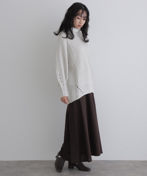 ElegChic（エレグシック）の「モヘアライクニットプルオーバー（ニット/セーター・レディース・ブラック/ライトグレー/ブラウン・M）」の15枚目の写真