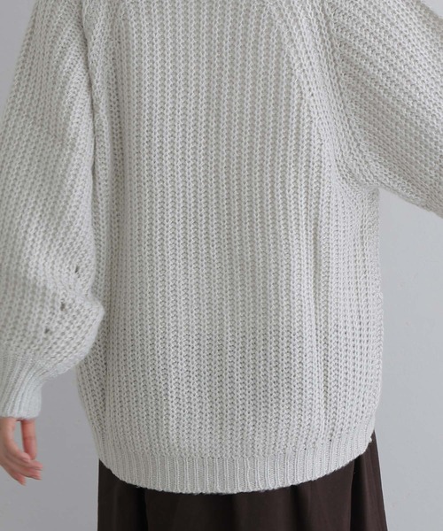 ElegChic（エレグシック）の「モヘアライクニットプルオーバー（ニット/セーター・レディース・ブラック/ライトグレー/ブラウン・M）」の19枚目の写真