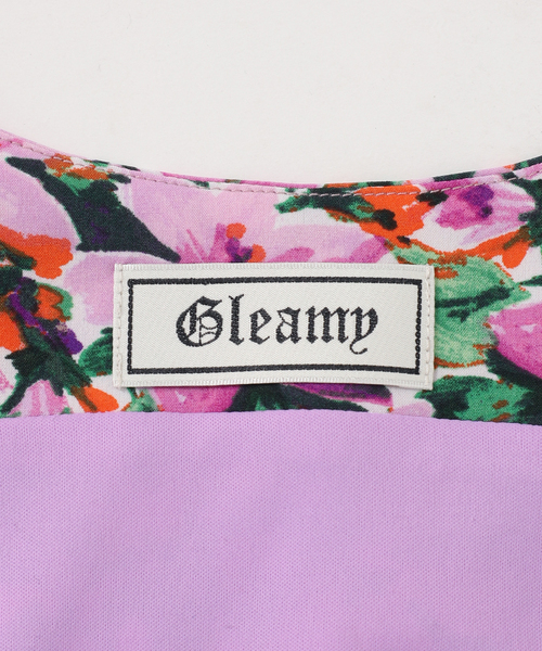 B.C STOCK(ベーセーストック)の「【Gleamy/グリーミー】フラワープリントワンピース2(ワンピース・レディース・パープル・FREE)」の13枚目の写真