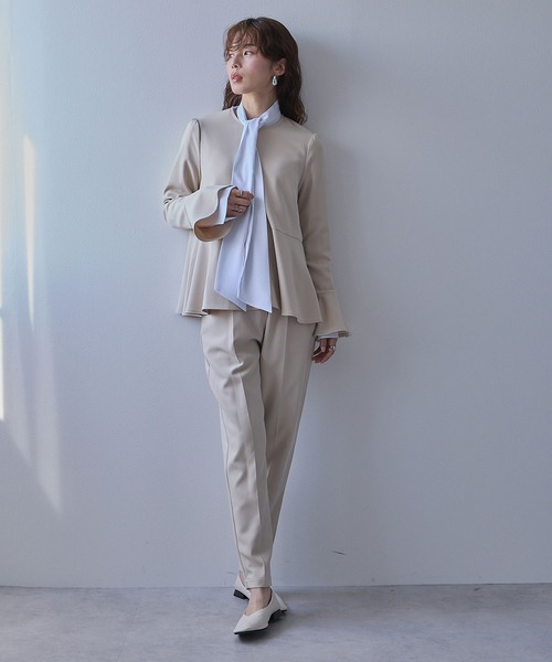 セール】ジャケット・ブラウス・パンツスーツ3点セット（スーツセット