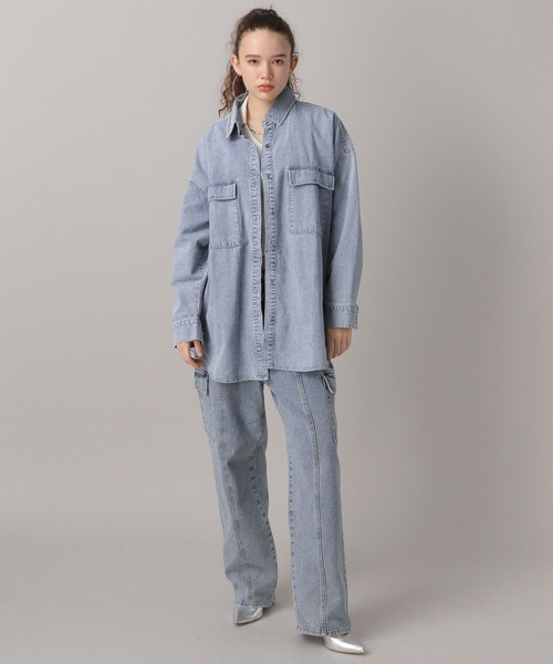 FOREVER 21（フォーエバー トゥエンティーワン）の「【2024SS】カーゴデザインデニム（デニムパンツ・レディース・ブラック/ライトブルー・SMALL/MEDIUM）」の14枚目の写真