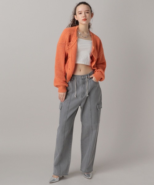 FOREVER 21（フォーエバー トゥエンティーワン）の「【2024SS】カーゴデザインデニム（デニムパンツ・レディース・ブラック/ライトブルー・SMALL/MEDIUM）」の17枚目の写真