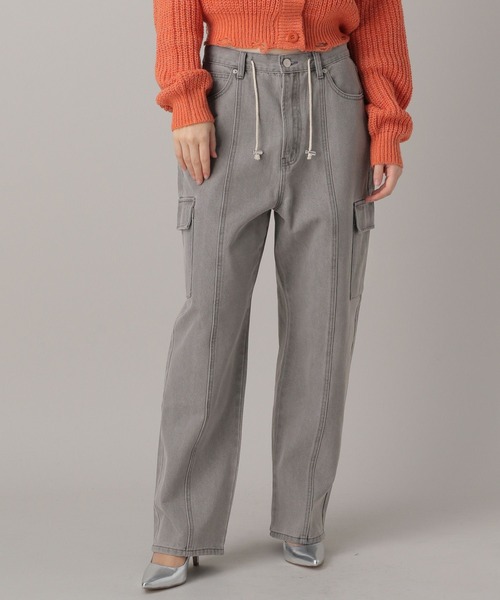 FOREVER 21（フォーエバー トゥエンティーワン）の「【2024SS】カーゴデザインデニム（デニムパンツ・レディース・ブラック/ライトブルー・SMALL/MEDIUM）」の9枚目の写真