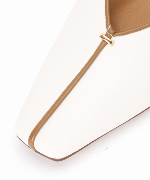 GRISE（グリーズ）の「GRISE2.5cmナロースクエアシームフラット（その他シューズ・レディース・ホワイト/カーキ/ブラック系その他/シルバー・24cm/25cm/22.5cm/23.5cm/23cm/22cm/24.5cm）」の13枚目の写真