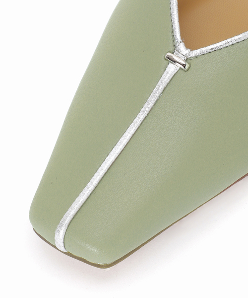 GRISE（グリーズ）の「GRISE2.5cmナロースクエアシームフラット（その他シューズ・レディース・ホワイト/カーキ/ブラック系その他/シルバー・24cm/25cm/22.5cm/23.5cm/23cm/22cm/24.5cm）」の14枚目の写真