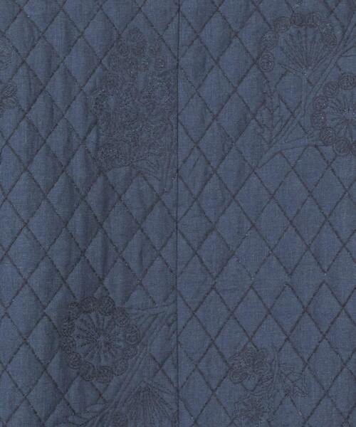 LOISIR(ロワズィール)の「リネンキルティング風刺繍ノーカラージャケット(ノーカラージャケット・レディース・グレー・FREE)」の18枚目の写真