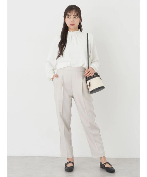 earth music&ecology（アースミュージックアンドエコロジー）の「シャーリングブラウス（シャツ/ブラウス・レディース・ライトピンク/サックスブルー/オフホワイト/ドット・FREE）」の16枚目の写真