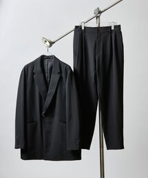 ◆【WEB限定】2点セット オーバーラフセミダブルセットアップ(ダブル&シングルジャケット)