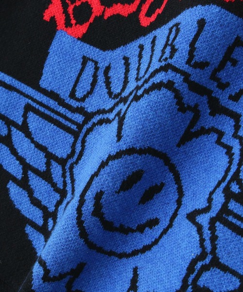 TAIN DOUBLE PUSH（タインダブルプッシュ）の「TAIN DOUBLE PUSH/タインダブルプッシュ/別注KNIT P/O HOODIE（パーカー・メンズ・モスグリーン/ブラック/ホワイト・L/XL/M）」の11枚目の写真
