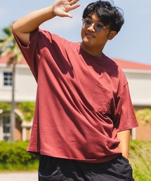 大きいサイズ Tシャツ 半袖 ポケット付き ヘビーウェイト 無地  メンズ