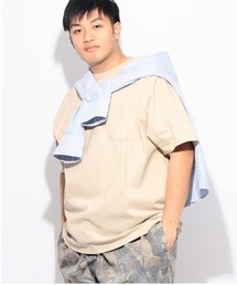 大きいサイズ Tシャツ 半袖 ポケット付き ヘビーウェイト 無地 メンズ