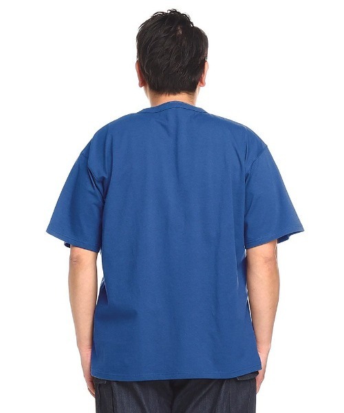 B&T CLUB(ビーティークラブ)の「大きいサイズ Tシャツ 半袖 ポケット付き ヘビーウェイト 無地 メンズ(Tシャツ/カットソー・メンズ・ブラック/ワイン/ブルー/ダークグリーン/ダークグレー/オレンジ/ネイビー/ホワイト/ダークブラウン/ベージュ/グレー/カーキ/ライトベージュ/サックスブルー・X1(3L~4L)/X2(4L~5L)/X4(8L~9L)/X3(6L~7L)/X5(9L~10L))」の17枚目の写真