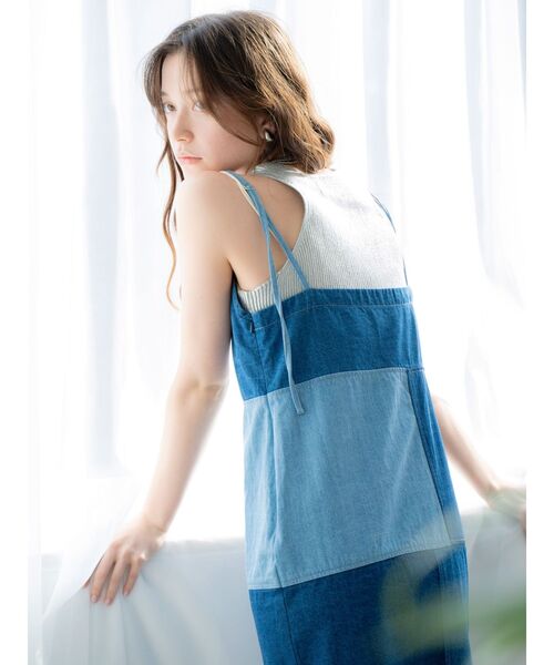 Ungrid(アングリッド)の「アメスリニットタンクトップ(タンクトップ・レディース・オレンジ/ピンク/シルバー/ネイビー・FREE)」の12枚目の写真