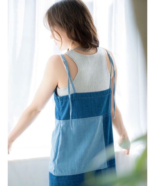 Ungrid(アングリッド)の「アメスリニットタンクトップ(タンクトップ・レディース・オレンジ/ピンク/シルバー/ネイビー・FREE)」の13枚目の写真