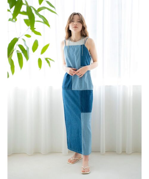 Ungrid(アングリッド)の「アメスリニットタンクトップ(タンクトップ・レディース・オレンジ/ピンク/シルバー/ネイビー・FREE)」の14枚目の写真