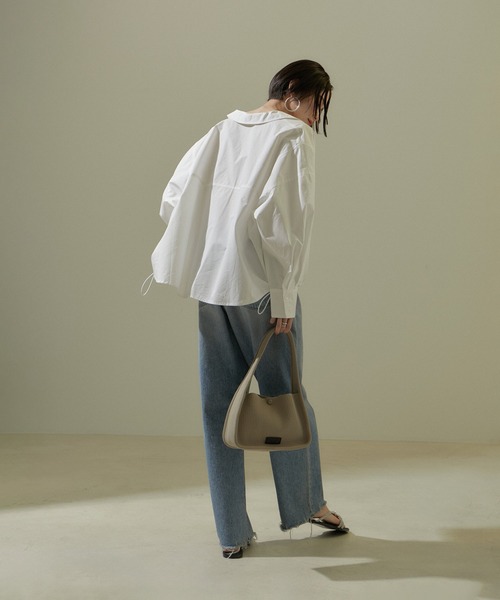 SALON adam et rope'(サロン アダム エ ロペ)の「【WEB限定】シャツブルゾン/24SS(シャツ/ブラウス・レディース・チャコールグレー/オフホワイト/ベージュ系その他・FREE)」の10枚目の写真