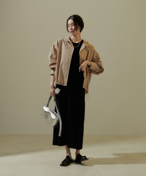 SALON adam et rope'(サロン アダム エ ロペ)の「【WEB限定】シャツブルゾン/24SS(シャツ/ブラウス・レディース・チャコールグレー/オフホワイト/ベージュ系その他・FREE)」の13枚目の写真
