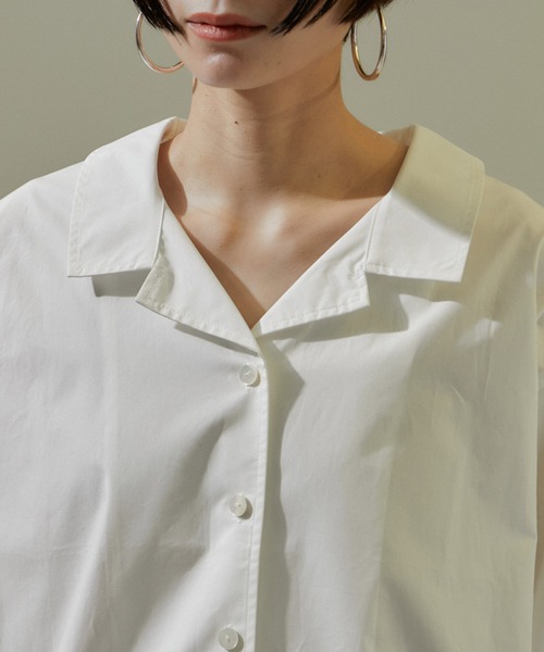 SALON adam et rope'(サロン アダム エ ロペ)の「【WEB限定】シャツブルゾン/24SS(シャツ/ブラウス・レディース・チャコールグレー/オフホワイト/ベージュ系その他・FREE)」の18枚目の写真