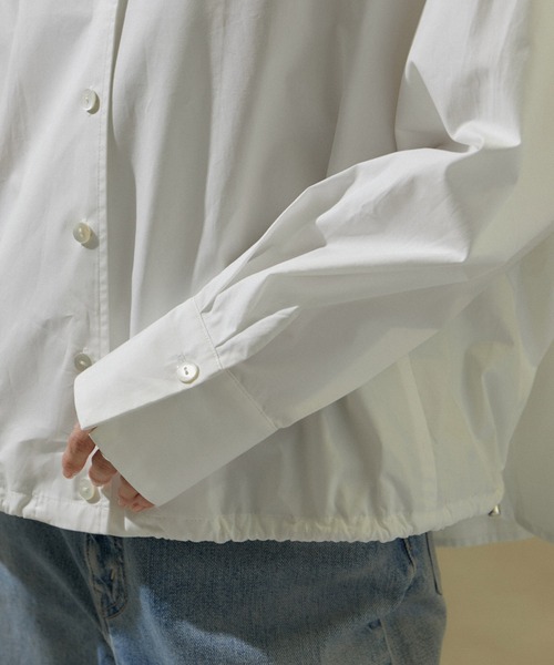 SALON adam et rope'(サロン アダム エ ロペ)の「【WEB限定】シャツブルゾン/24SS(シャツ/ブラウス・レディース・チャコールグレー/オフホワイト/ベージュ系その他・FREE)」の19枚目の写真
